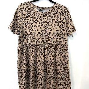 Cheetah Baby Doll Dress